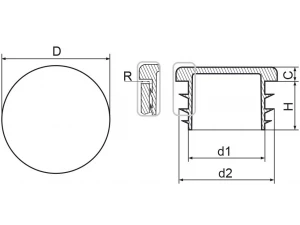 Shema PVC tapa kragla