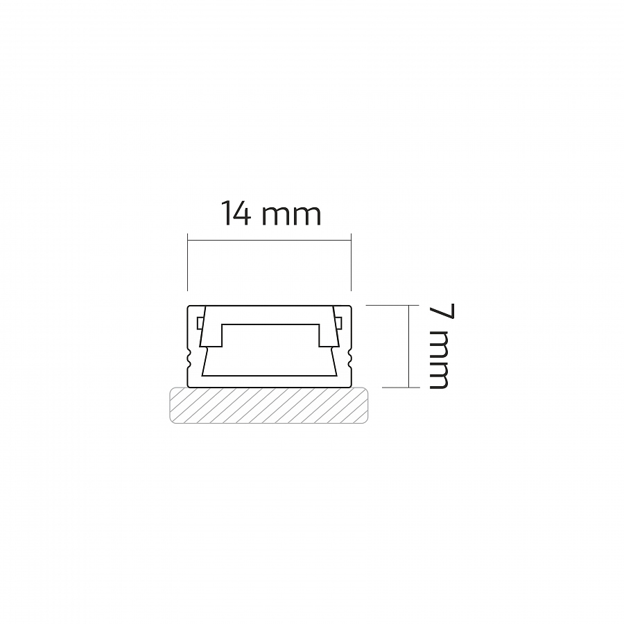 LED PROFIL LINEM, 2 i 3m. mat lenta AL 3