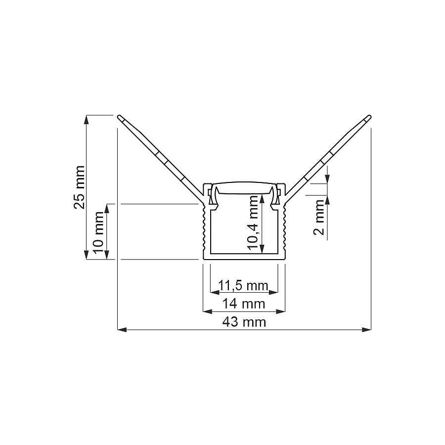 Led Profil DEOLINE- W AL 4