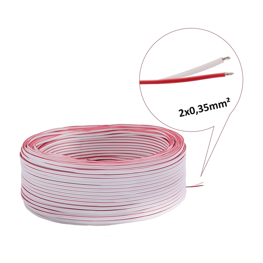 Kabel 2x0.35 byal 1