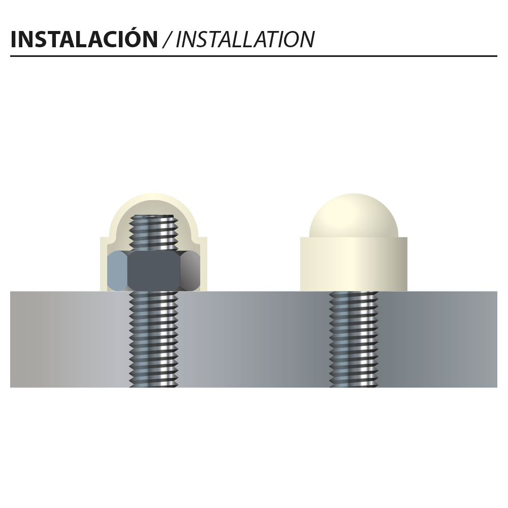 Bolt and nut cups TAPON_3