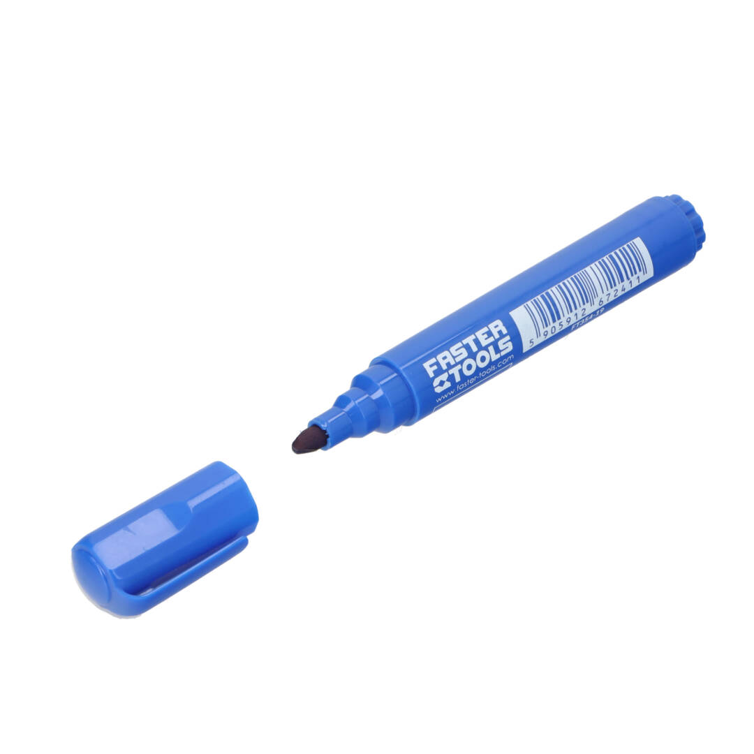 permanent marker blue bevelled 2